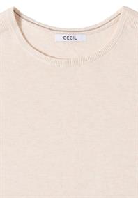 Basic Pullover oat milk beige melange