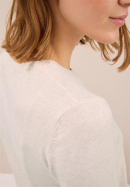 Basic Pullover oat milk beige melange