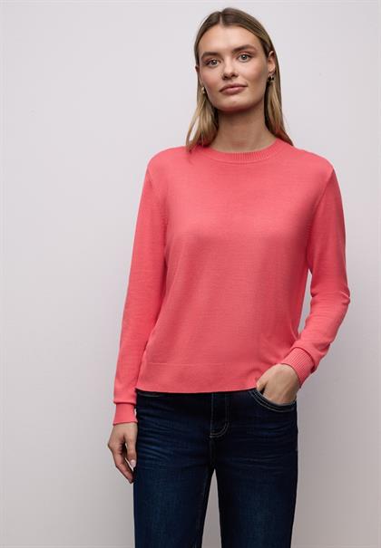 Basic Pullover striking coral