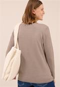Basic Pullover toffee cream melange