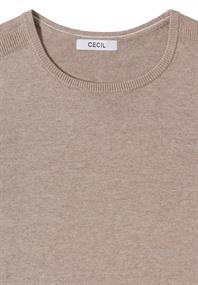 Basic Pullover toffee cream melange