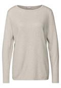 Basic Pullover tusk cream mel.