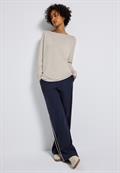 Basic Pullover tusk cream mel.