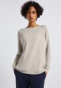 Basic Pullover tusk cream mel.