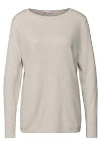 Basic Pullover tusk cream mel.