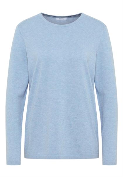 Basic Pullover whisper blue melange