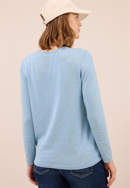 Basic Pullover whisper blue melange