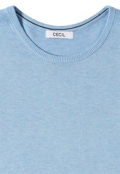 Basic Pullover whisper blue melange