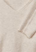 Basic Pullover whisper cream melange