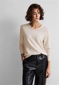 Basic Pullover whisper cream melange