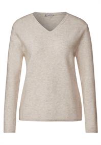 Basic Pullover whisper cream melange