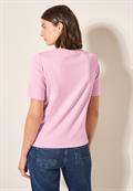 Basic Rippstruktur T-Shirt cherry blossom pink