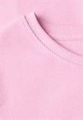 Basic Rippstruktur T-Shirt cherry blossom pink