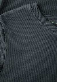 Basic Rippstruktur T-Shirt slate khaki