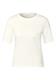 Basic Rippstruktur T-Shirt vanilla white
