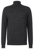 Basic Rollkragen Pullover anthra grey melange
