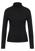 Basic Rollkragen-Pullover black
