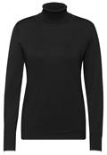 Basic Rollkragen-Pullover black