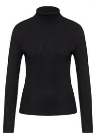Basic Rollkragen-Pullover black