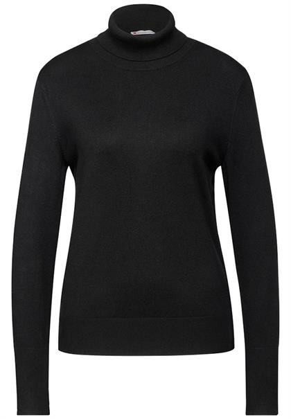 Basic Rollkragen-Pullover black
