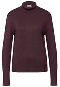 Basic Rollkragen-Pullover enigma red