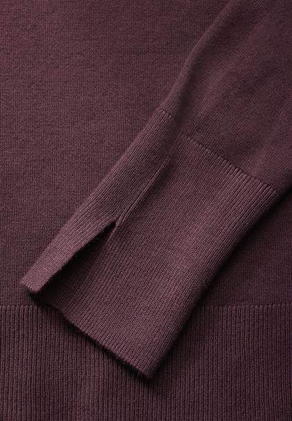 Basic Rollkragen-Pullover enigma red