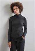 Basic Rollkragen-Pullover gravel grey mel.