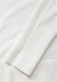 Basic Rollkragen-Pullover off white