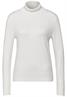 Basic Rollkragen-Pullover off white