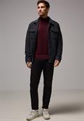 Basic Rollkragenpullover vintage red