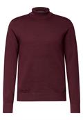 Basic Rollkragenpullover vintage red