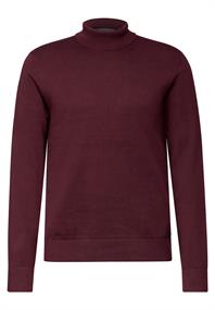 Basic Rollkragenpullover vintage red