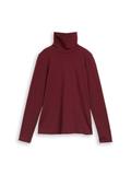 Basic Rollkragenshirt preppy plum