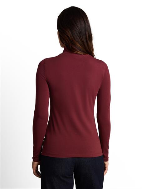Basic Rollkragenshirt preppy plum