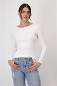 Basic-Shirt aus Pima-Baumwolle off-white