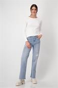 Basic-Shirt aus Pima-Baumwolle off-white