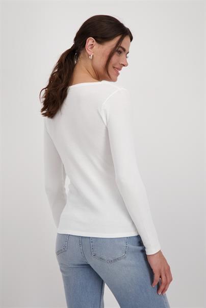 Basic-Shirt aus Pima-Baumwolle off-white