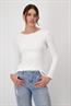 Basic-Shirt aus Pima-Baumwolle off-white