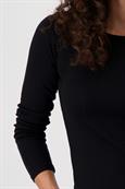 Basic-Shirt aus Pima-Baumwolle schwarz