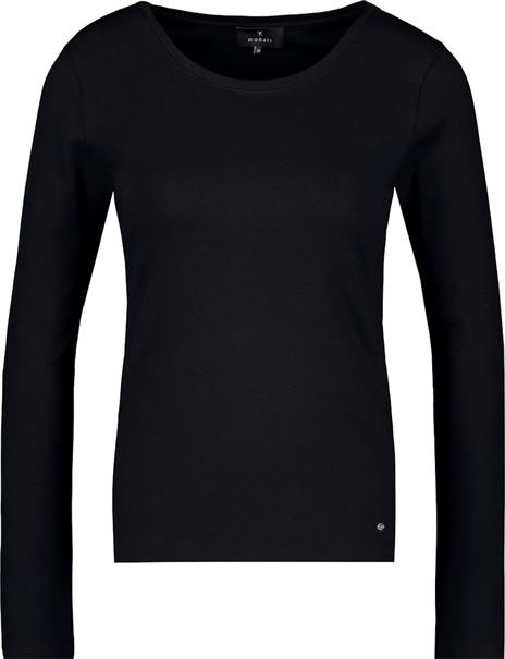 Basic-Shirt aus Pima-Baumwolle schwarz