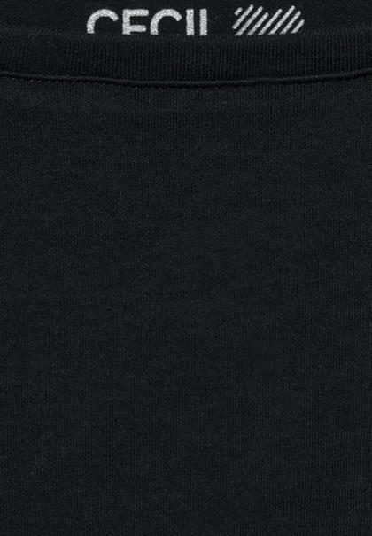 Basic Shirt in Unifarbe black
