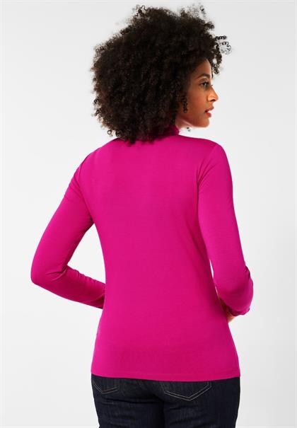 Basic Shirt in Unifarbe lavish pink