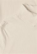 Basic Shirt in Unifarbe mit Rollkragen pure beige