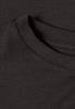 Basic Shirt in Unifarbe mit Rundhals charred brown