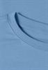 Basic Shirt in Unifarbe mit Rundhals loom blue