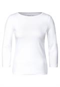 Basic Shirt in Unifarbe white