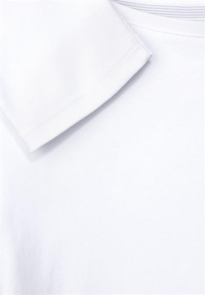Basic Shirt in Unifarbe white