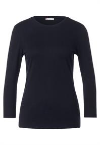 Basic Shirt mit 3/4 Arm deep blue