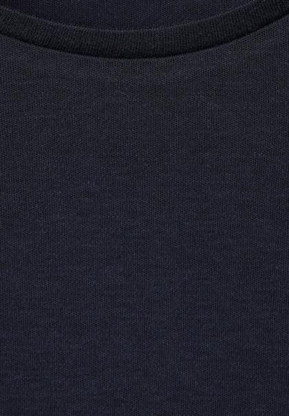 Basic Shirt mit 3/4 Arm deep blue