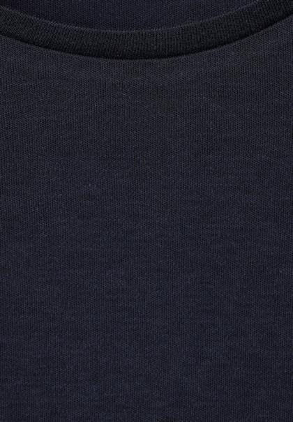 Basic Shirt mit 3/4 Arm deep blue